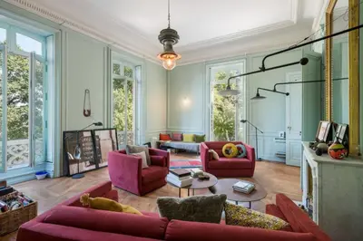 Coin salon dans l'établissement Carlotta - Magnificent old and charming mansion with a view