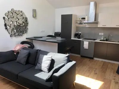 Cuisine ou kitchenette dans l'établissement la cerisiere