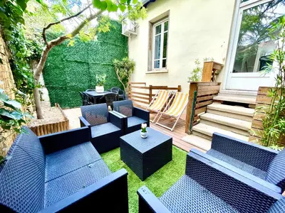 Jardin de l'établissement BnGo I Maison Mimosa I Jardin, 3 chambres, 9 personnes