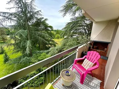 Balcon ou terrasse dans l'établissement Superbe, 3 chambres, au calme, parkings