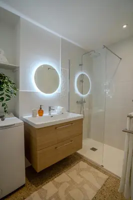 Salle de bains dans l'établissement Le Bella Carmen - Near Eurexpo & Groupama Stadium