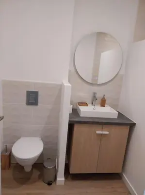 Salle de bains dans l'établissement Appartement cosy et calme