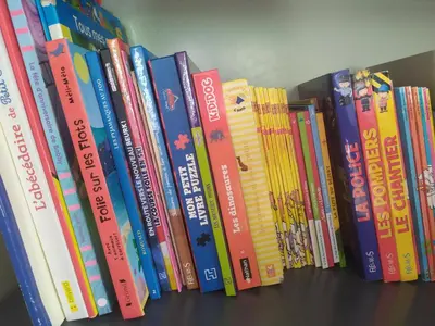 Bibliothèque dans la maison de vacances