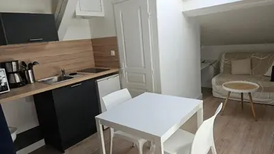 Cuisine ou kitchenette dans l'établissement Cocon Villeurbanne Charpennes