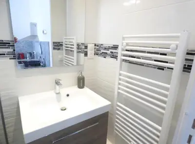 Salle de bains dans l'établissement appartement 2 pièces Jean Macé et stationnement