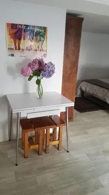 Coin salon dans l'établissement STUDIO indépendant, proche hôpitaux Est