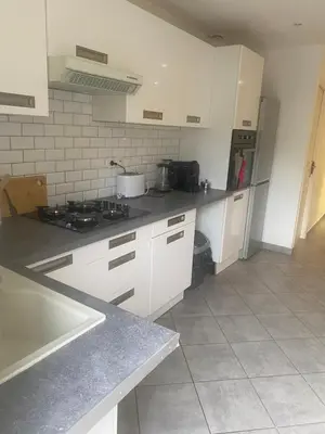 Cuisine ou kitchenette dans l'établissement Maison de charme st euphemie