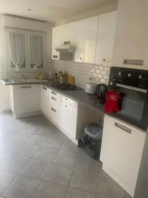 Cuisine ou kitchenette dans l'établissement Maison de charme st euphemie