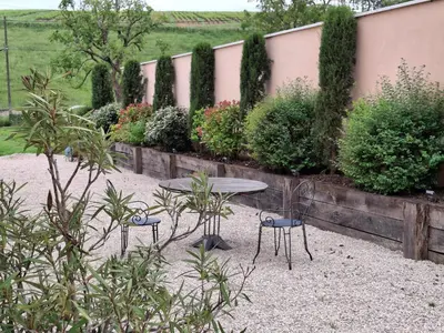 Jardin de l'établissement Gite du Clos de Givrais