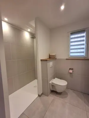 Salle de bains dans l'établissement Gite du Clos de Givrais
