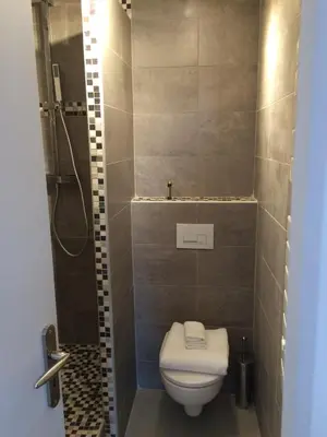 Salle de bains dans l'établissement B&B 