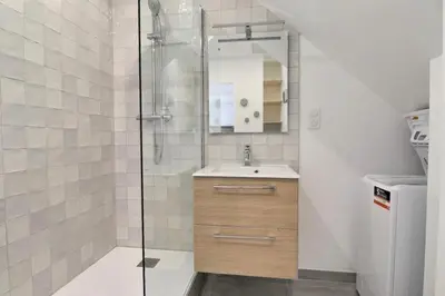 Salle de bains dans l'établissement Les Mimosas - T2 Ground Floor Apartment - Villeurbanne
