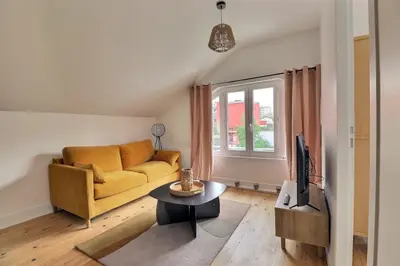 Coin salon dans l'établissement Le Zanzibar - Lovely Bright Apartment - Villeurbanne