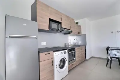Cuisine ou kitchenette dans l'établissement Lafayette - Part-Dieu District Apartment - Lyon 3rd