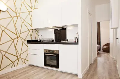 Cuisine ou kitchenette dans l'établissement Appartement calme et neuf au coeur de Lyon