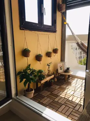 Balcon ou terrasse dans l'établissement Le Studio Lumière - Balcony - 5min Part-Dieu