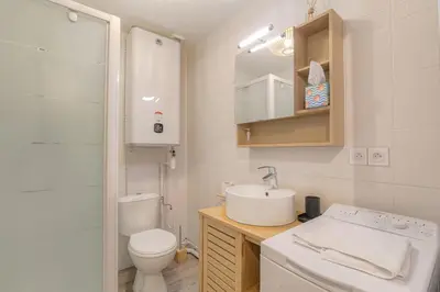 Salle de bains dans l'établissement T2 charmant et bien équipé, Perrache, Confluence