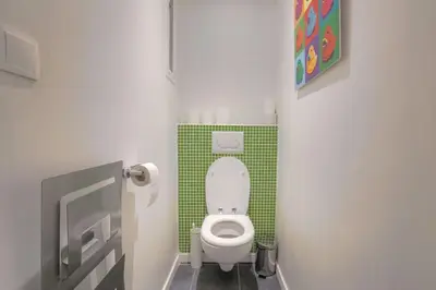 Salle de bains dans l'établissement Bel appartement spacieux, climatisé - Lyon centre