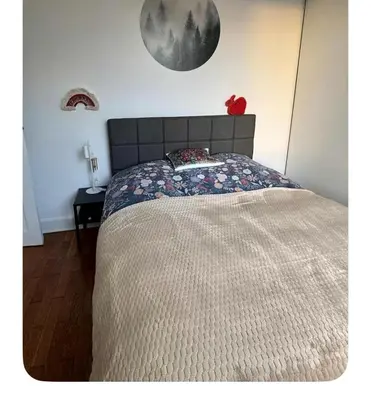 Un ou plusieurs lits dans un hébergement de l'établissement Grand Appartement Cosy au cœur de Lyon 9