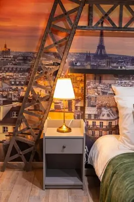 Un ou plusieurs lits dans un hébergement de l'établissement Le Paris - Proche Gare Chateaucreux-