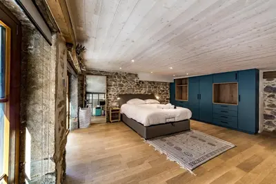 Un ou plusieurs lits dans un hébergement de l'établissement All in Lyon | Duplex des Pentes de la Croix-Rousse