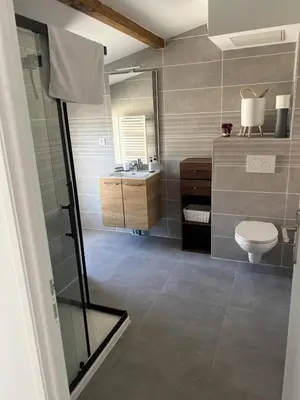 Salle de bains dans l'établissement House 10 with 1 bedroom lechaffardcom