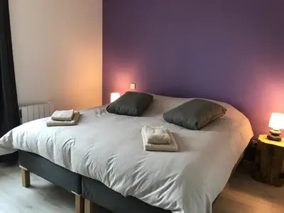 Un ou plusieurs lits dans un hébergement de l'établissement Gîte Les Cèdres