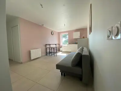 Un ou plusieurs lits dans un hébergement de l'établissement Gîte Les Cèdres
