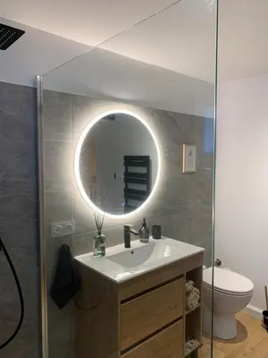 Salle de bains dans l'établissement Studio calme avec Parking accès rapide Eurexpo Le Chasseland