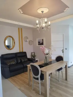 Coin salon dans l'établissement Appartement dans Villa Borghese