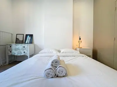 Un ou plusieurs lits dans un hébergement de l'établissement My home Lafayette 3