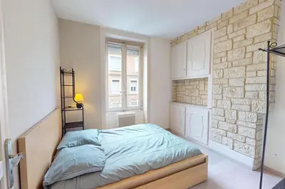 Un ou plusieurs lits dans un hébergement de l'établissement Appartement T3 4 à 6 personnes