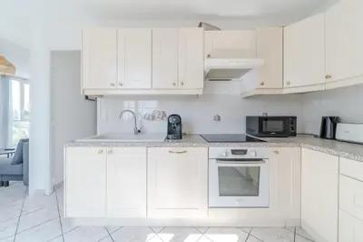 Cuisine ou kitchenette dans l'établissement Spacious Apartment for 8 People - Bron Grand Clement