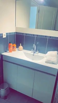 Salle de bains dans l'établissement Maison de charme Saint euphémie 2
