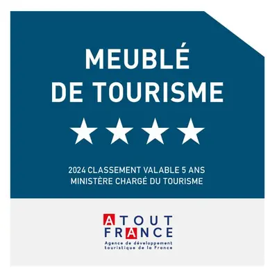 Certificat, récompense, panneau ou autre document affiché dans l'établissement Le Champ du Roy Appartement 76m2 Lyon Sud 5min A7 parking privé