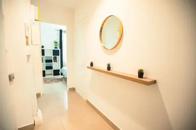 Salle de bains dans l'établissement L'onde Douce - T2 Cosy - Proximité tram T3 & T7