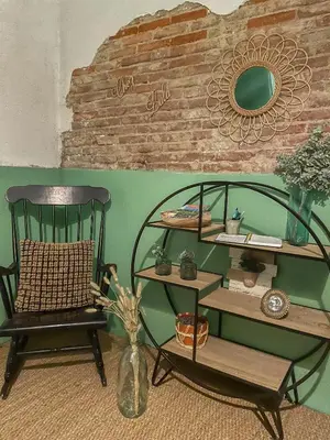 Coin salon dans l'établissement Chez Lulu - 5 lits- proche CNPE - Gare