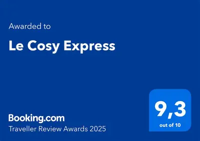 Certificat, récompense, panneau ou autre document affiché dans l'établissement Le Cosy Express