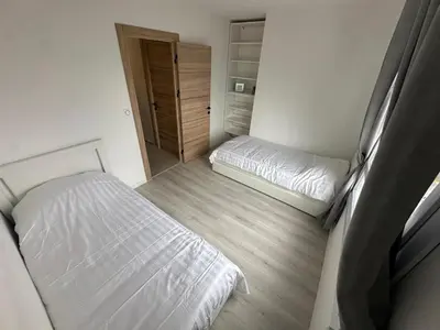 Un ou plusieurs lits dans un hébergement de l'établissement Appartement luxe Chateaucreux
