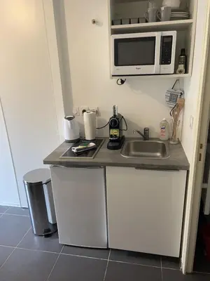 Cuisine ou kitchenette dans l'établissement Jolie Studio