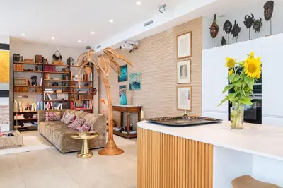 Coin salon dans l'établissement Futuriste - Exceptional residence with panoramic view