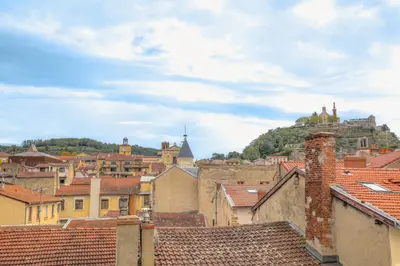 Vue générale sur la montagne ou vue sur la montagne depuis l'appartement