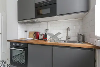 Cuisine ou kitchenette dans l'établissement SmartStay Bon Pasteur- Croix rousse