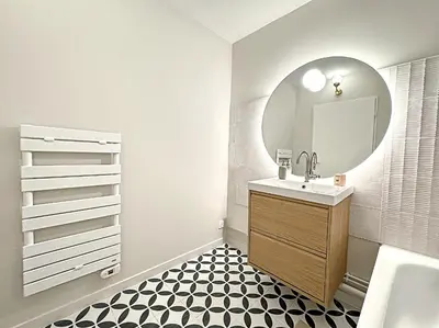 Salle de bains dans l'établissement Suite Paradigme