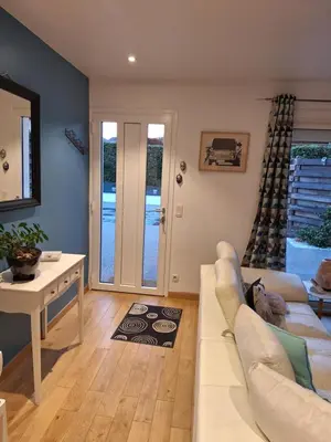 Coin salon dans l'établissement Chambre Maeva chez Laurent