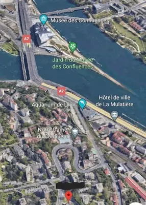 Plan de l'établissement Studio calme proche de Lyon avec parking privé