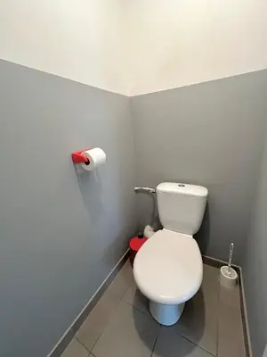Salle de bains dans l'établissement Charmant logement avec parking à 25 min de Lyon