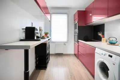 Cuisine ou kitchenette dans l'établissement L'escapade - Confort et calme