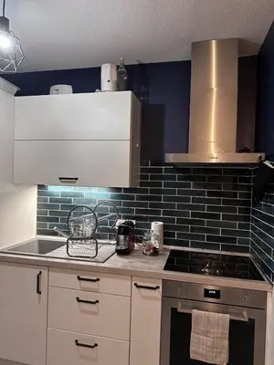 Cuisine ou kitchenette dans l'établissement Le Soyeux