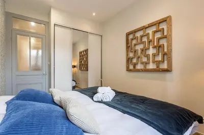 Un ou plusieurs lits dans un hébergement de l'établissement Smartstay Chill republique - Villeurbanne